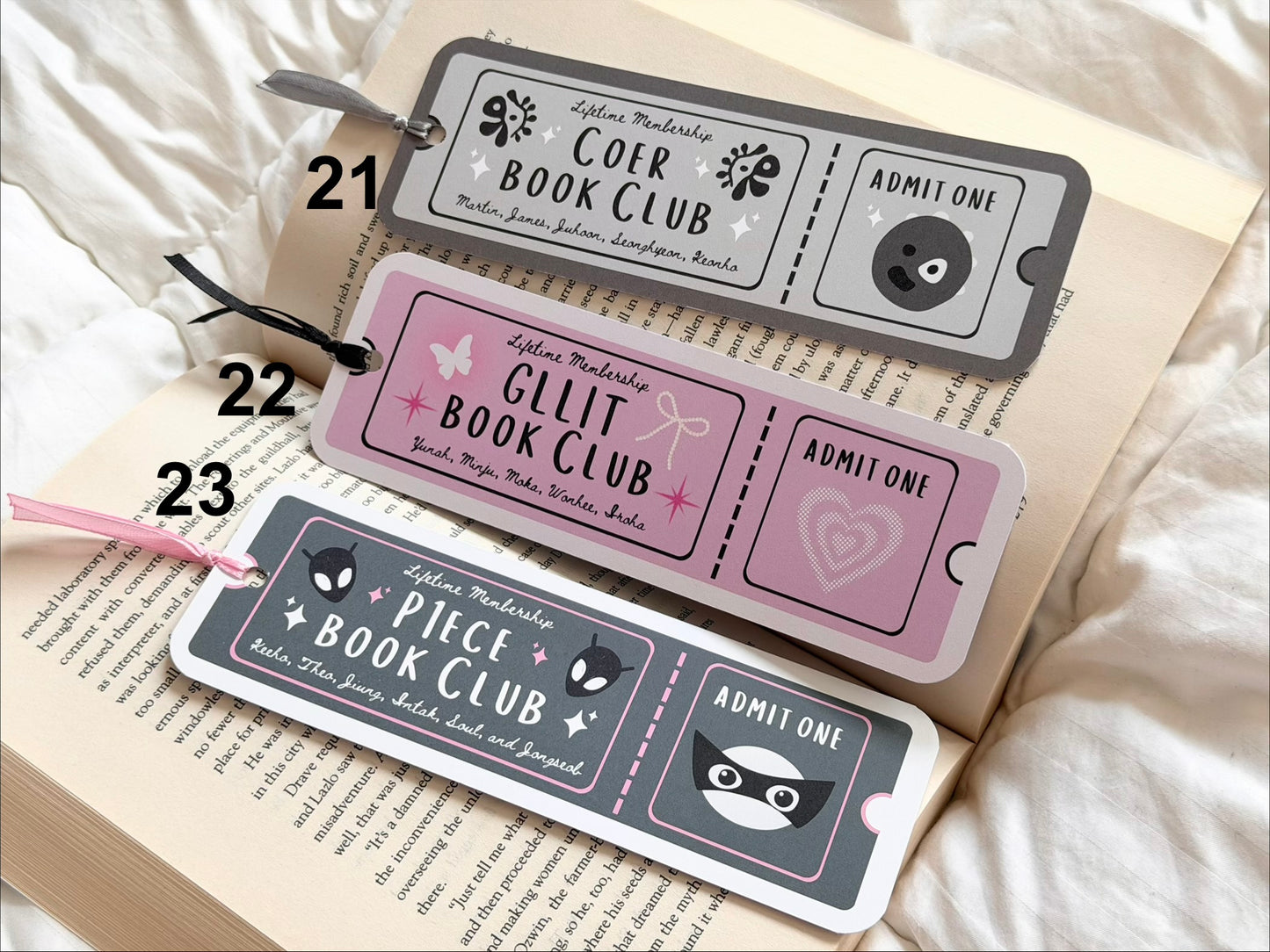 Kpop Fandom Inspired Bookmarks