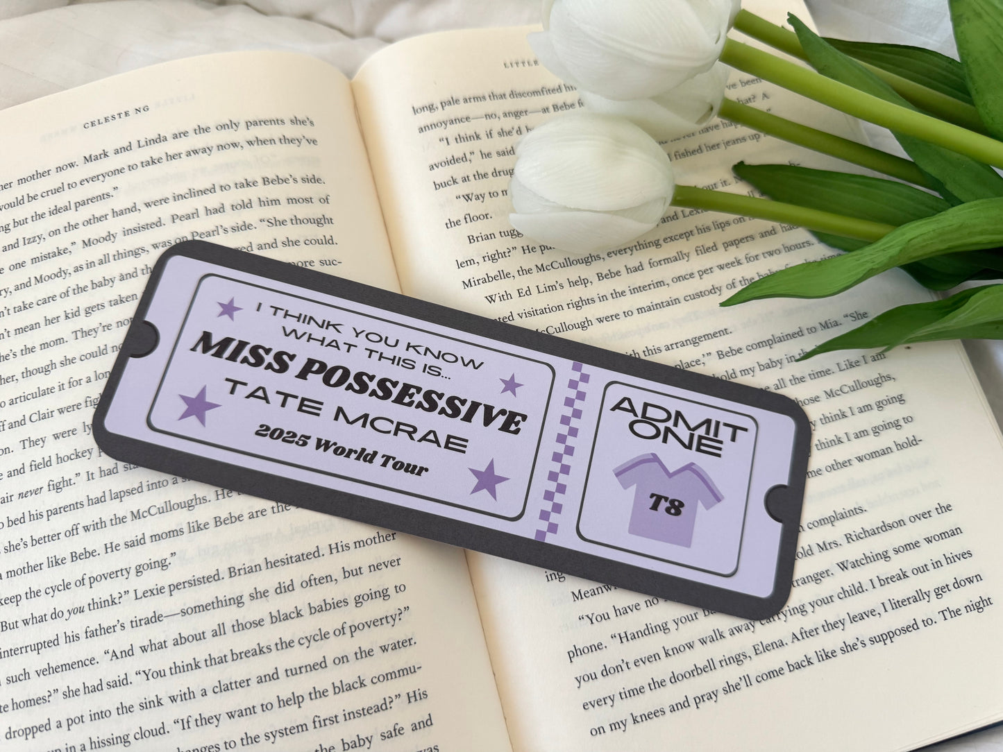 Tate Tour Inspired Ticket Bookmark