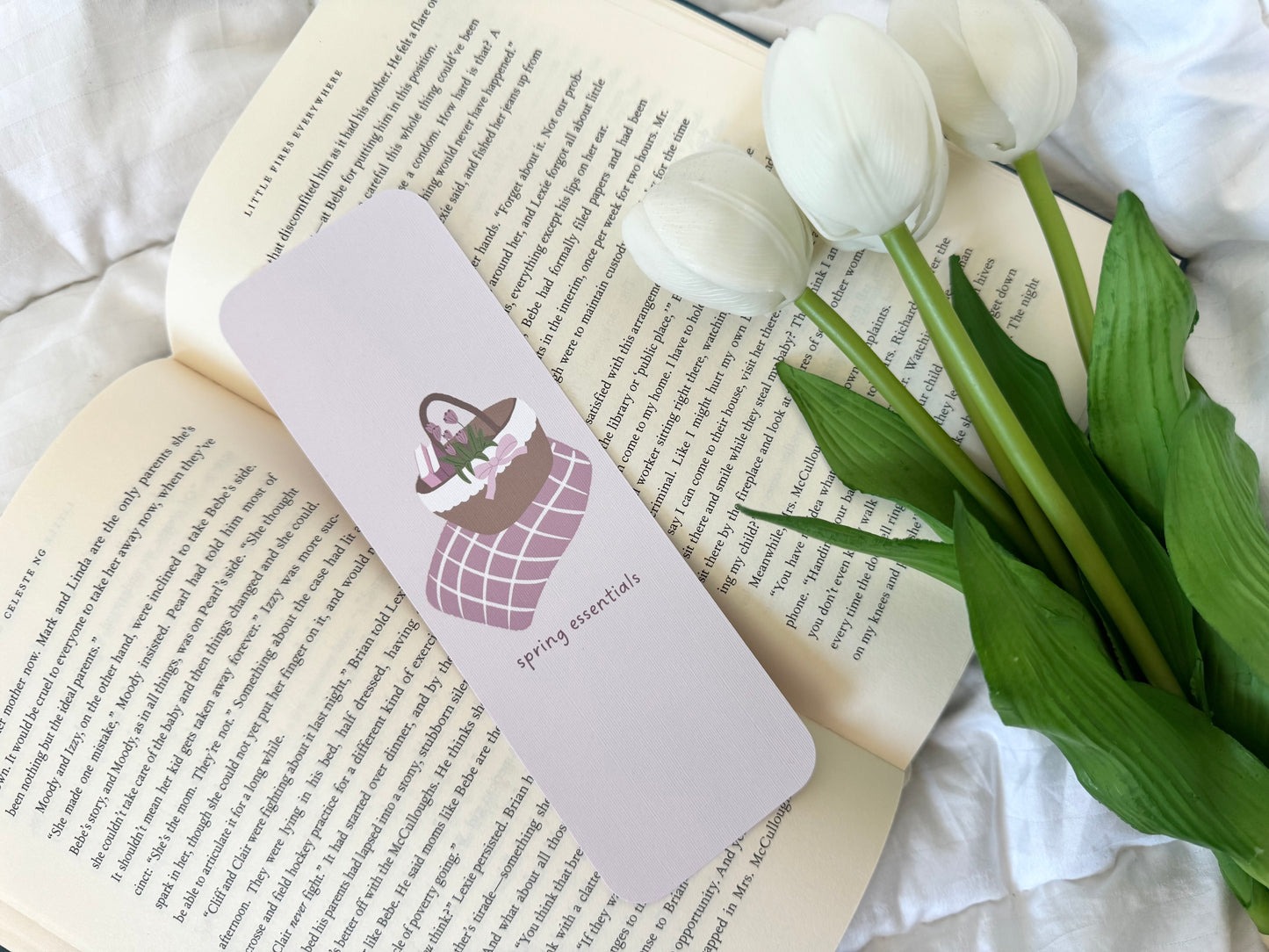 Spring Essentials Bookmark