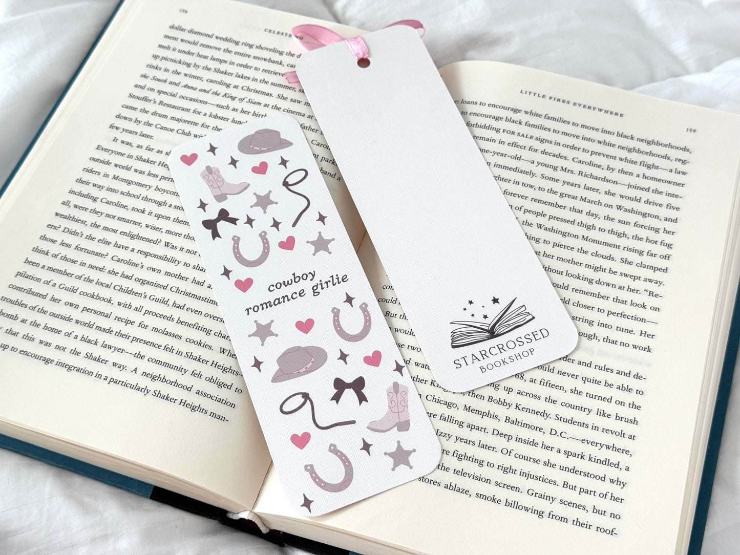 Cowboy Romance Girlie Bookmark