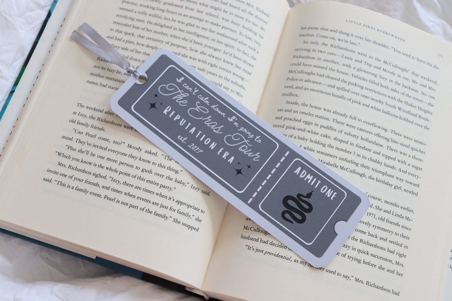 Eras Inspired Ticket Bookmarks