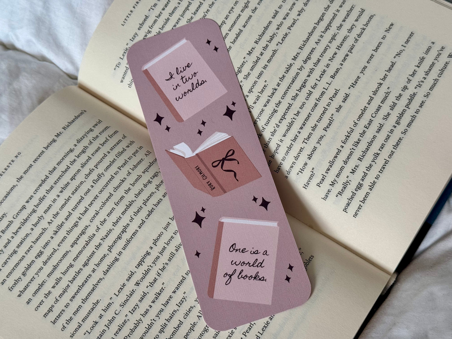 I Live in a World of Books Bookmark