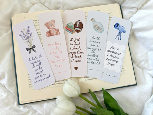Taylor Inspired Lyric Bookmarks
