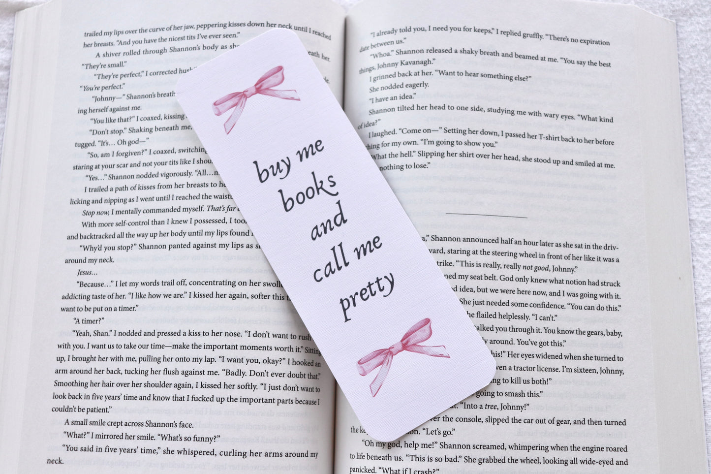 Buy Me Books and Call Me Pretty Bookmark