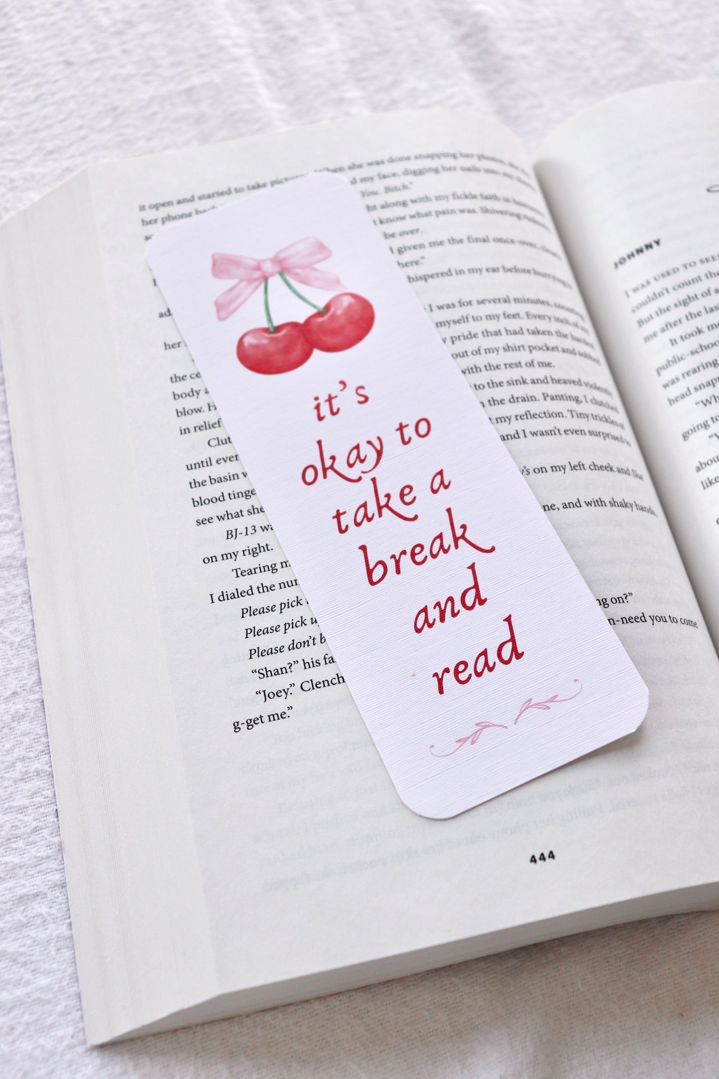 It's Okay to Take a Break and Read Bookmark