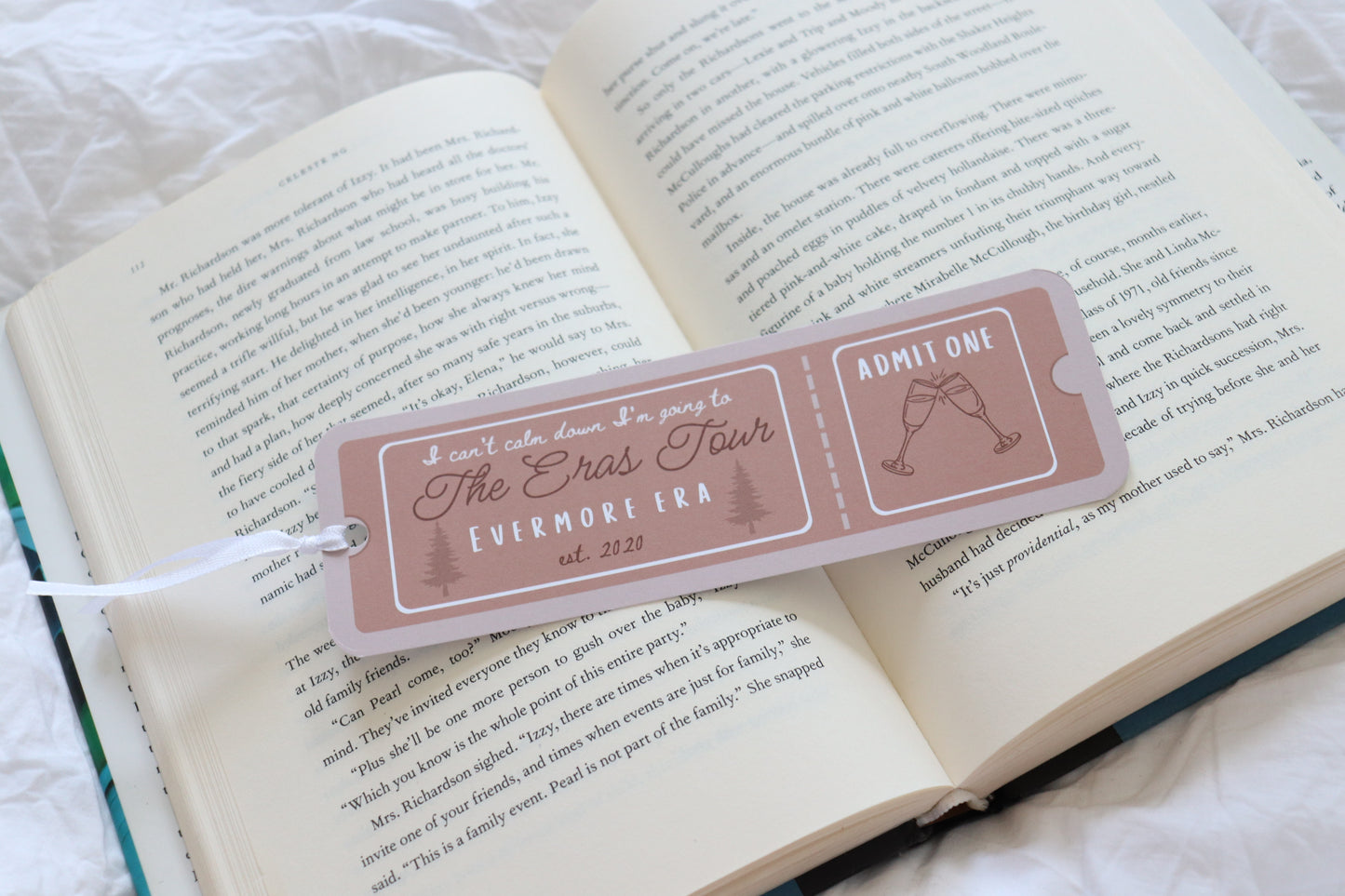 Eras Inspired Ticket Bookmarks