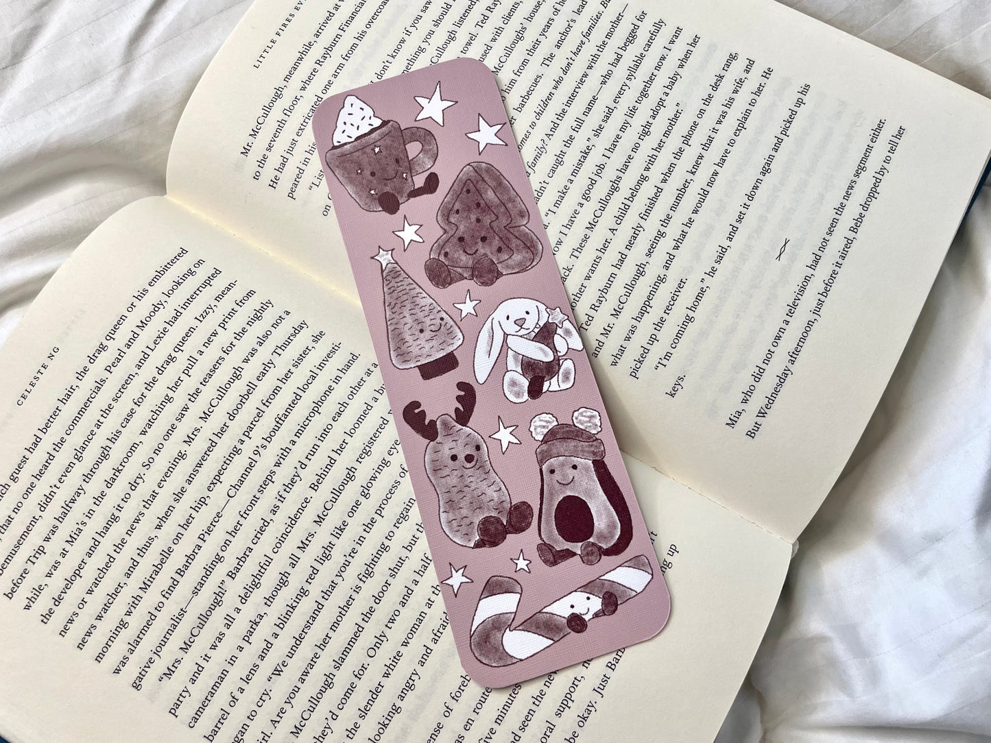 Christmas Plushies Bookmark Set