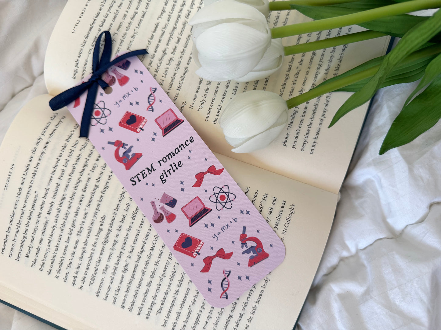 STEM Romance Girlie Bookmark