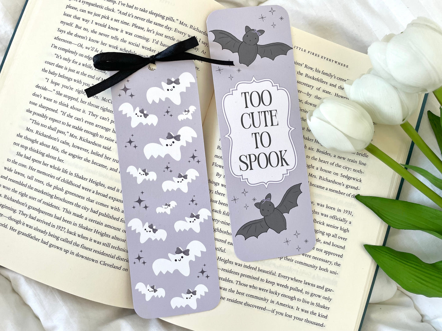 Cute Halloween Bat Bookmarks