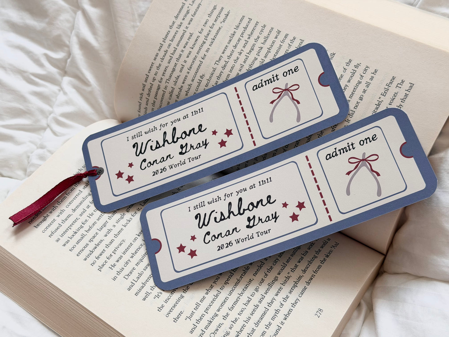 Conan Wishbone Inspired Bookmark Set