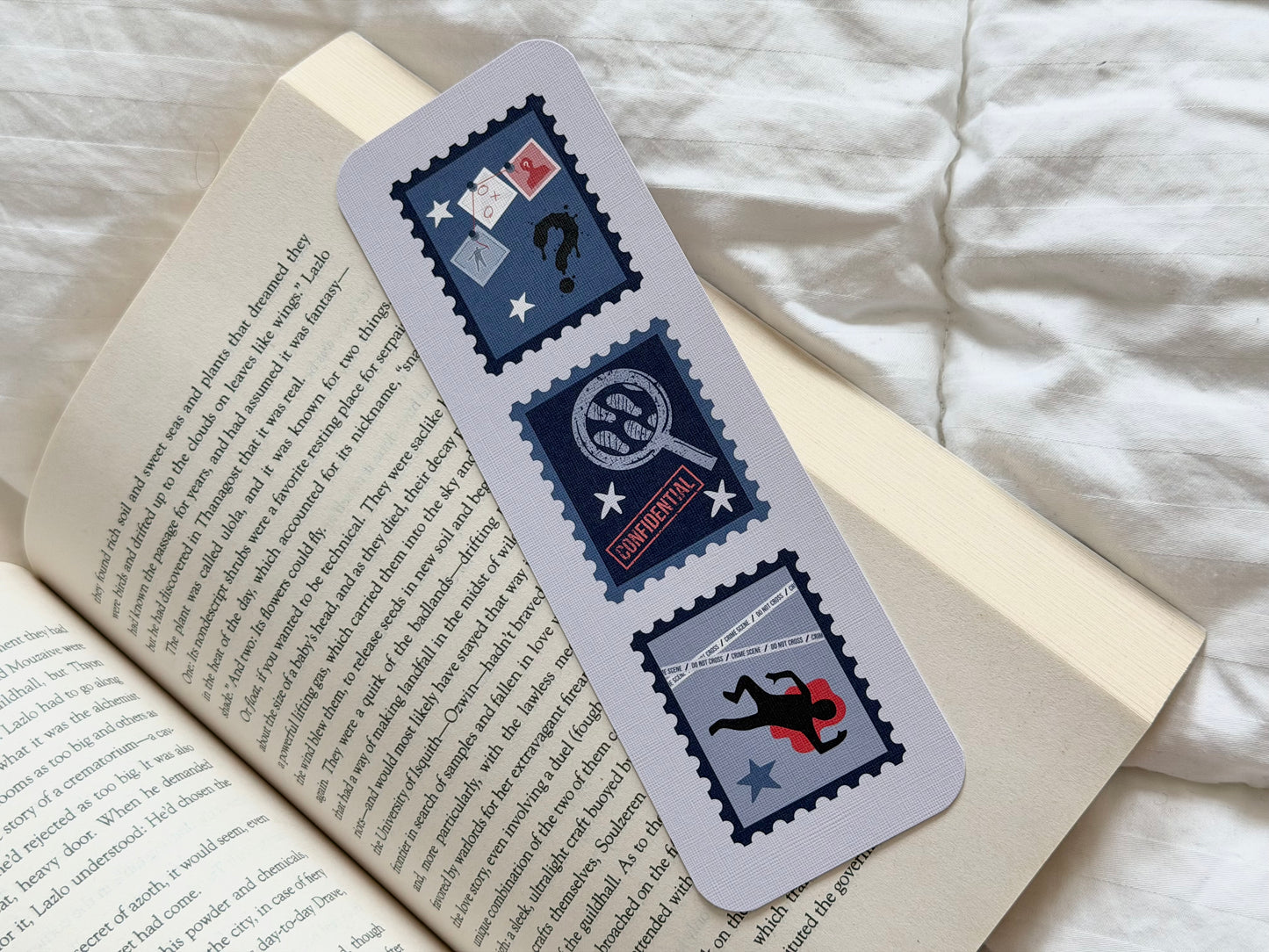 Thriller Stamp Bookmark