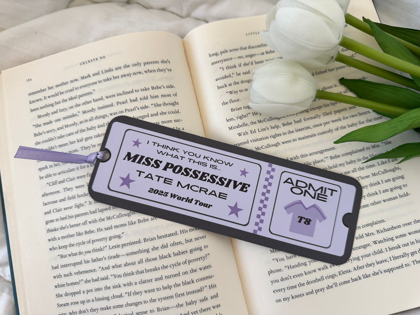 Tate Tour Inspired Ticket Bookmark