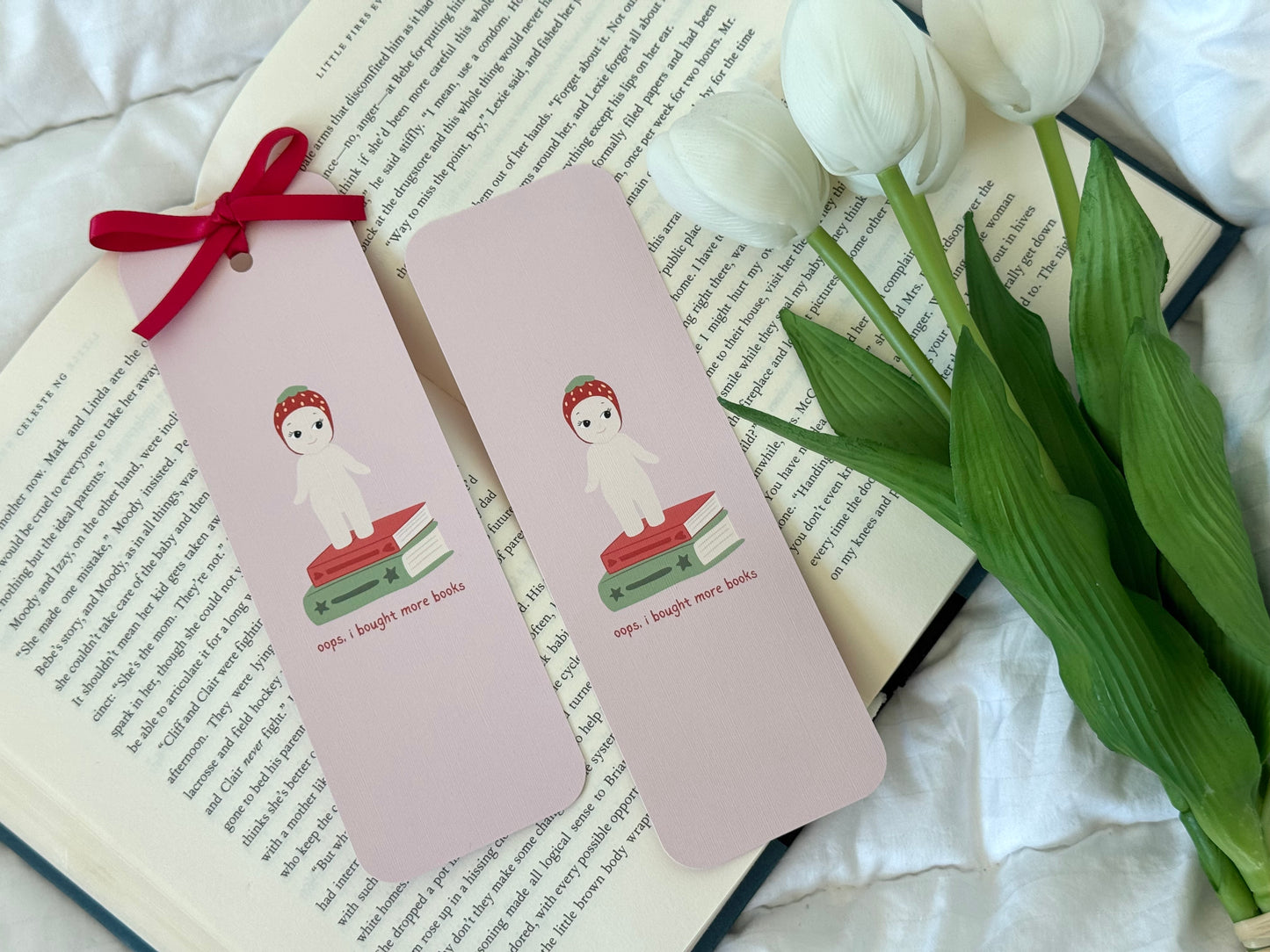 Strawberry Angel Bookmark