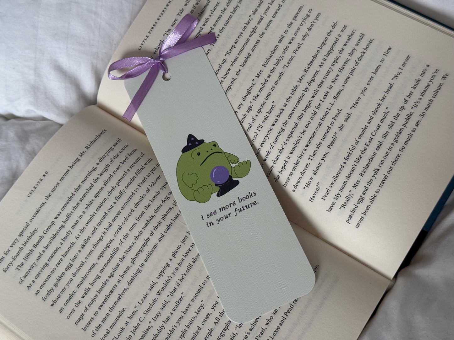 Witchy Frog Plushie Bookmark
