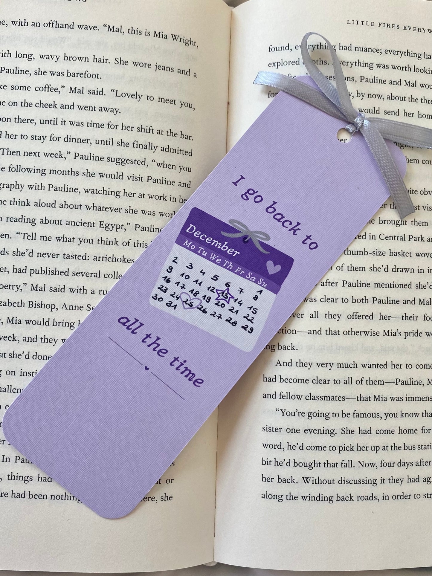 Taylor Inspired December Bookmark