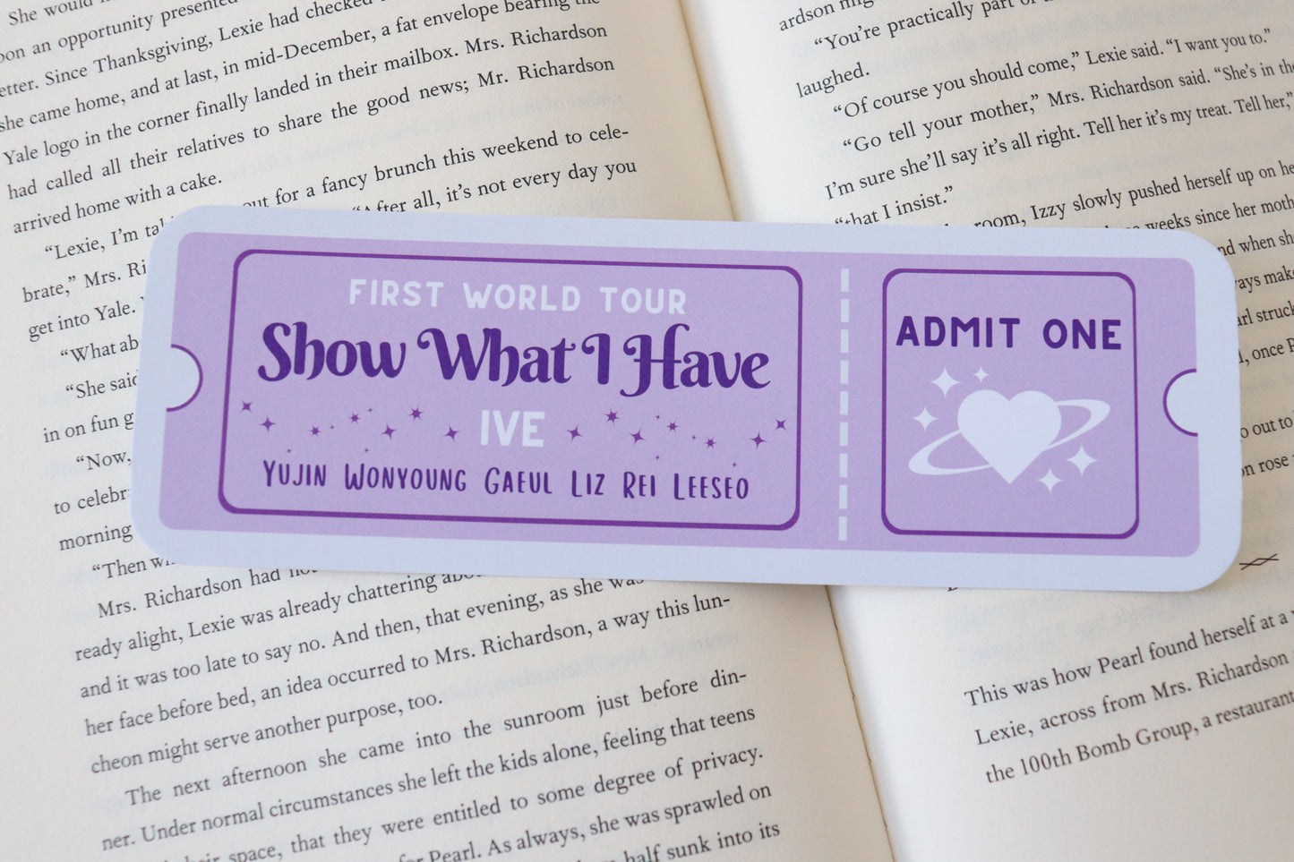 IVE World Tour Ticket Bookmark