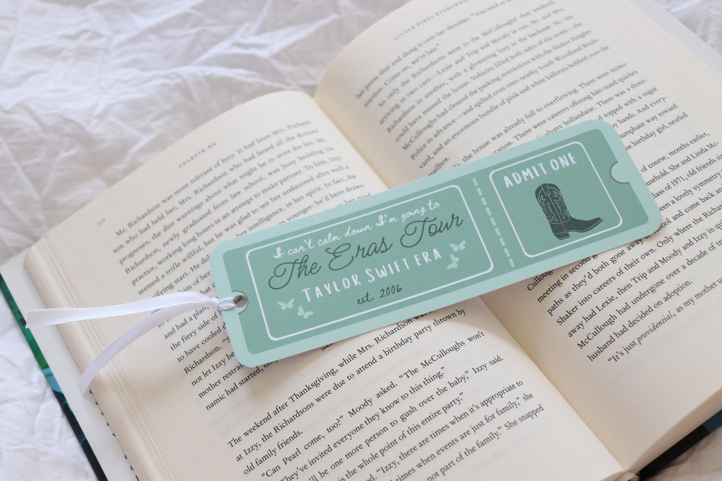 Eras Inspired Ticket Bookmarks