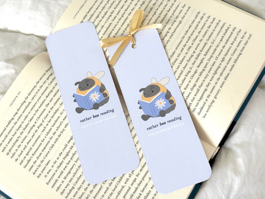 Rather Bee Reading Bookmark