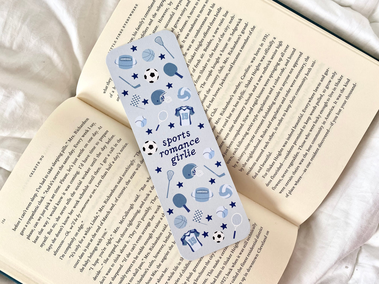 Sports Romance Girlie Bookmark