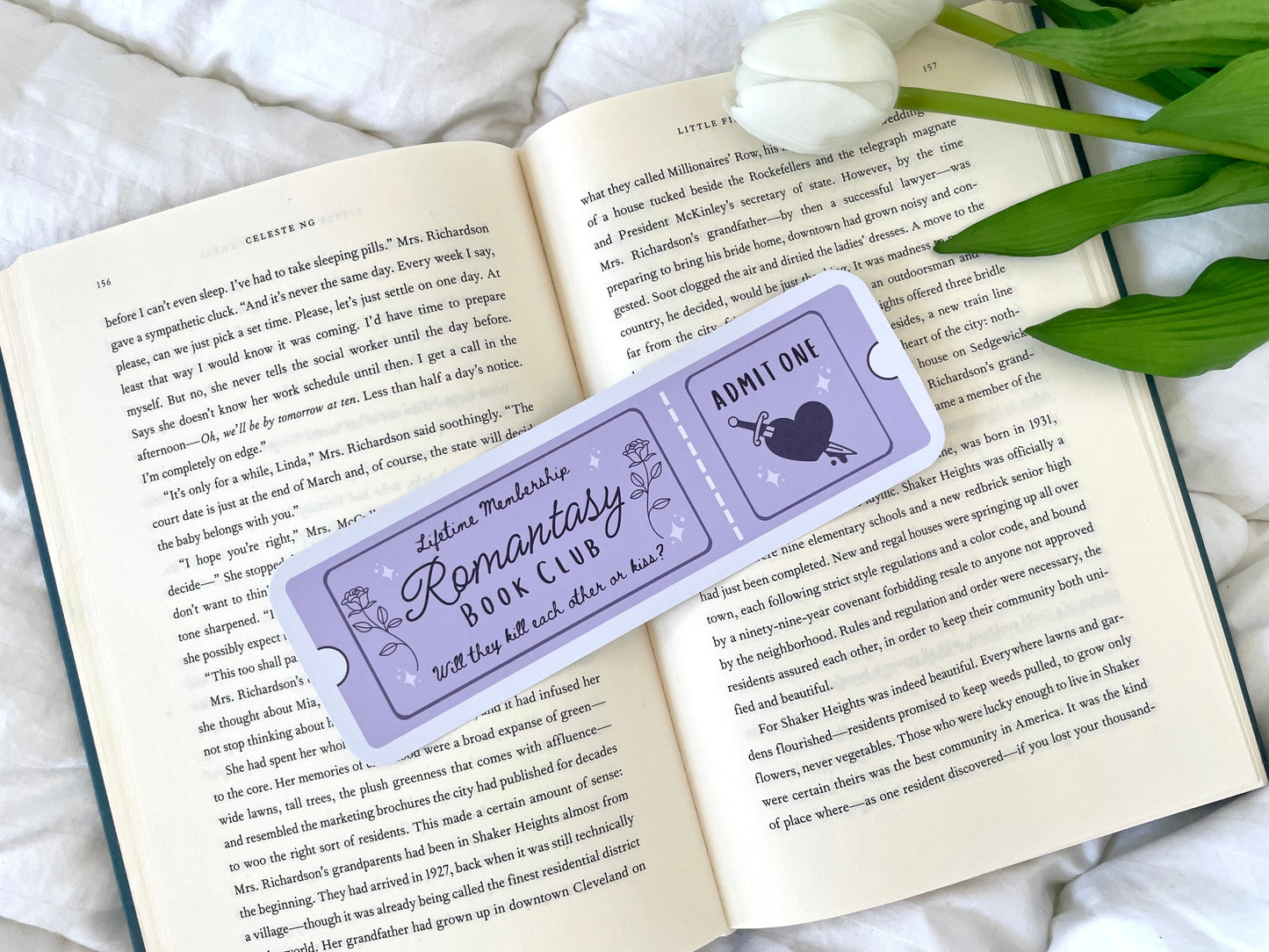 Romantasy Bookclub Ticket Bookmark