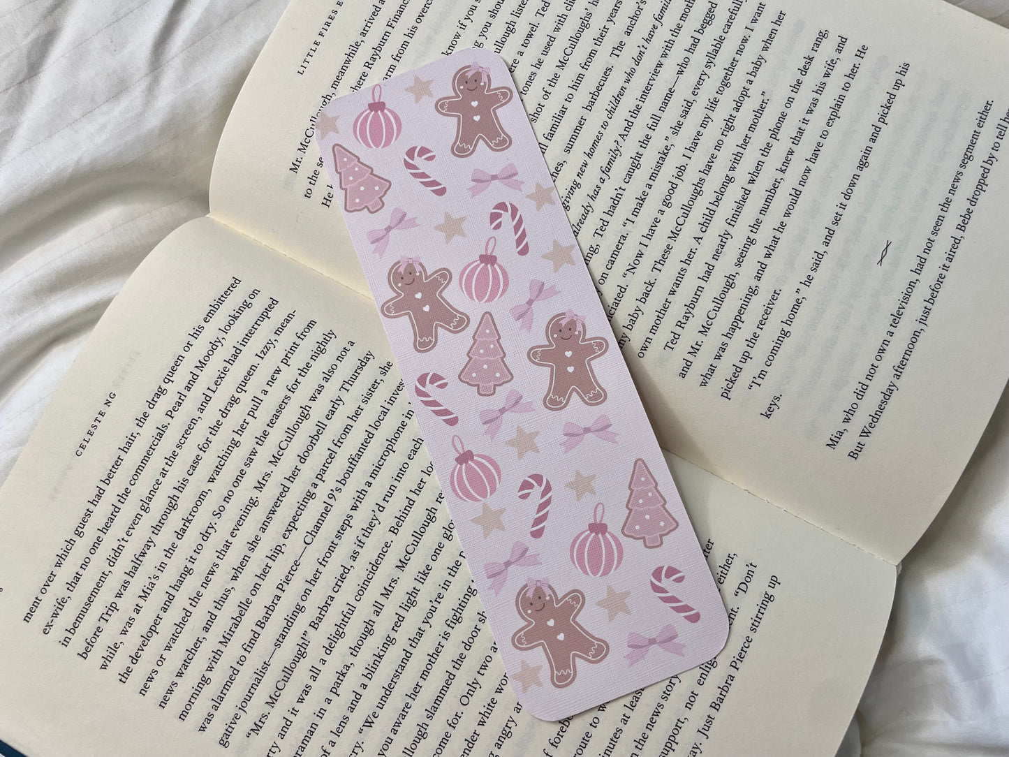 Merry Pinkmas Holiday Bookmarks