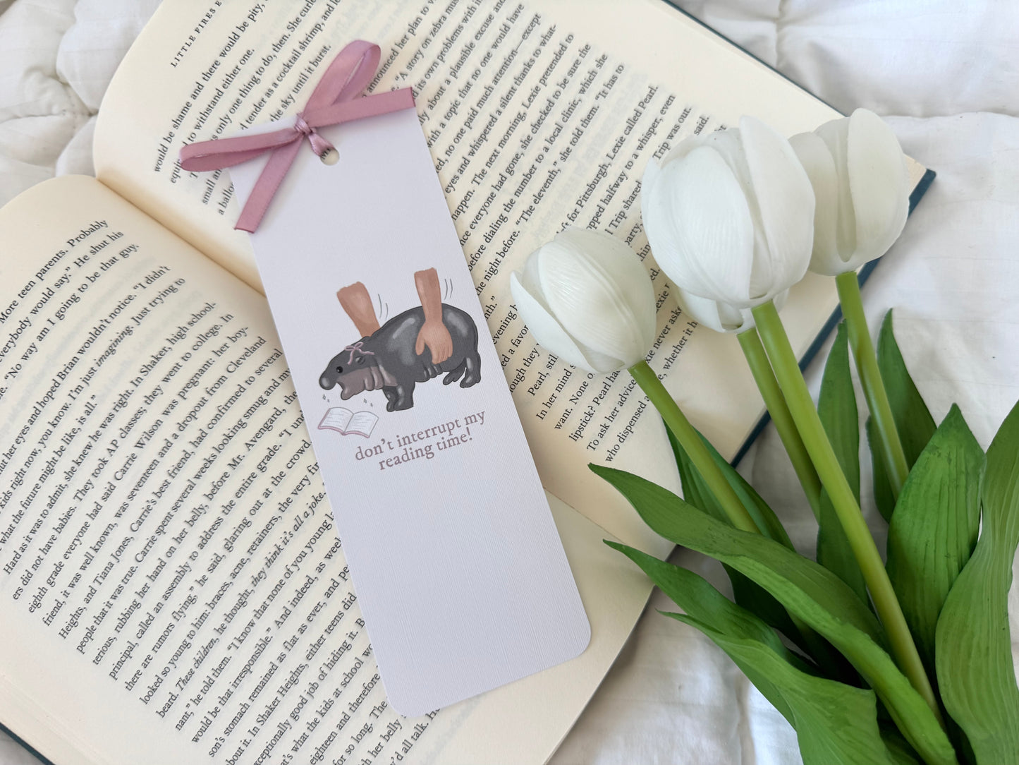 Moo Deng Bookmark