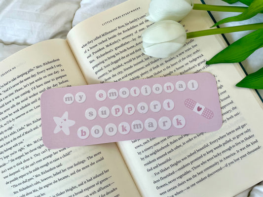 My Emotional Support Bookmark