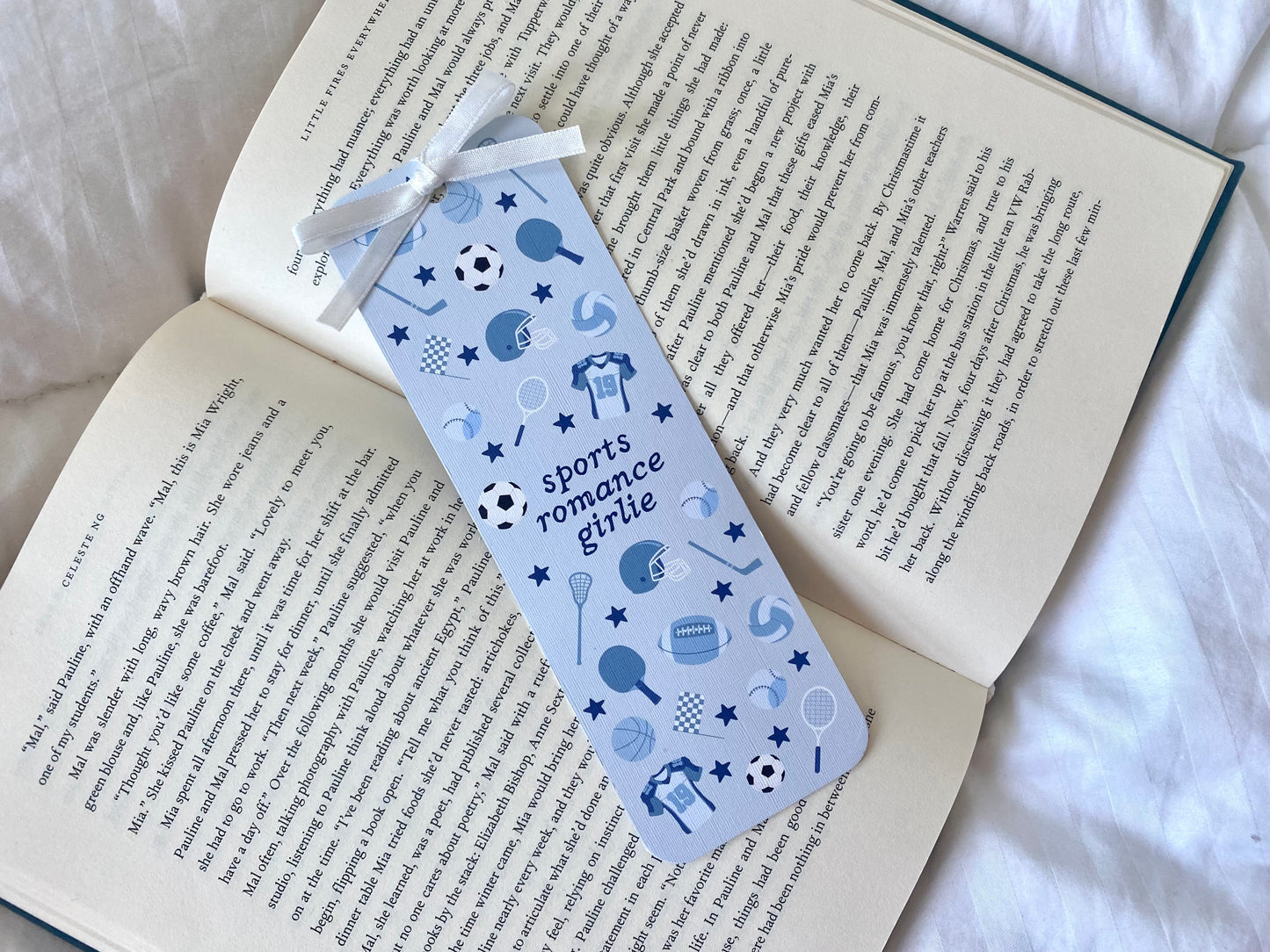 Sports Romance Girlie Bookmark
