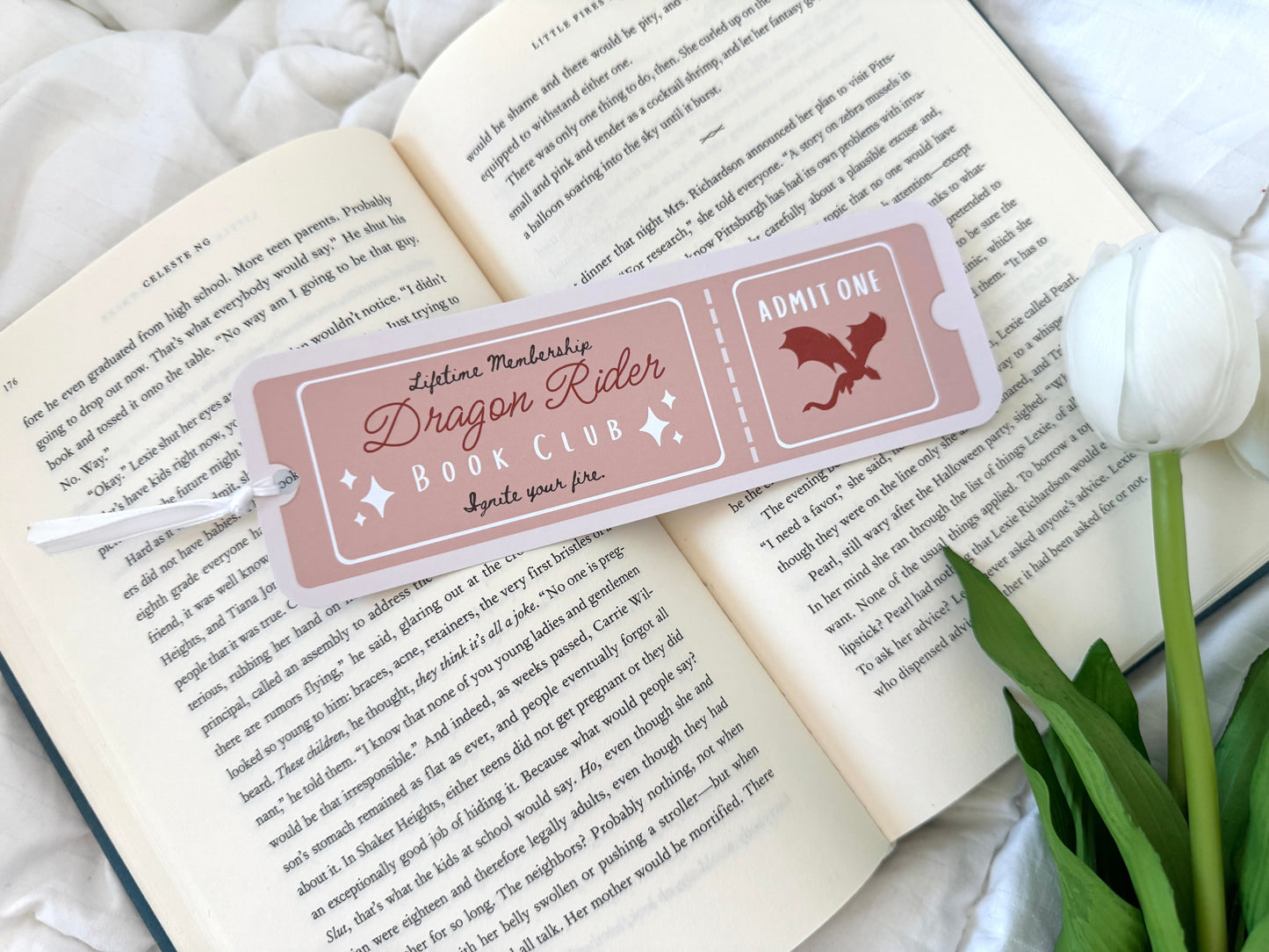 Dragon Rider Book Club Ticket Bookmark