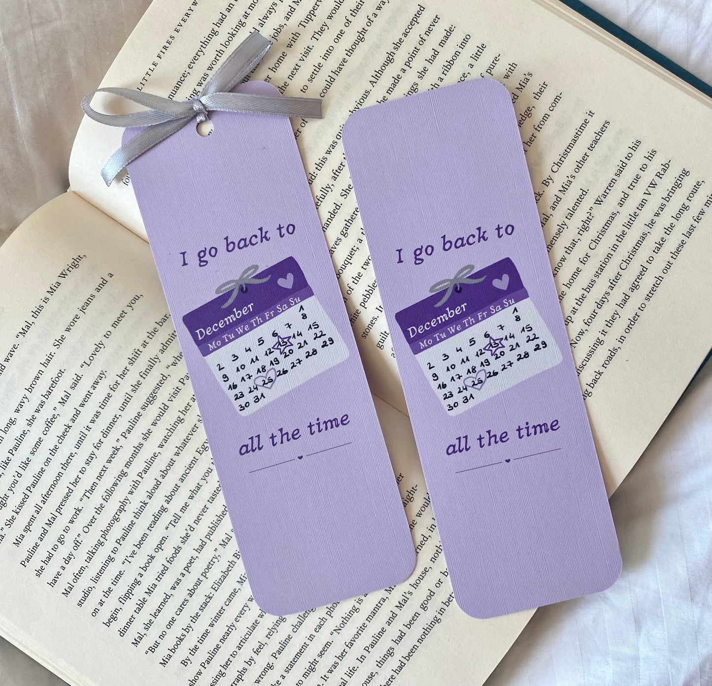 Taylor Inspired December Bookmark