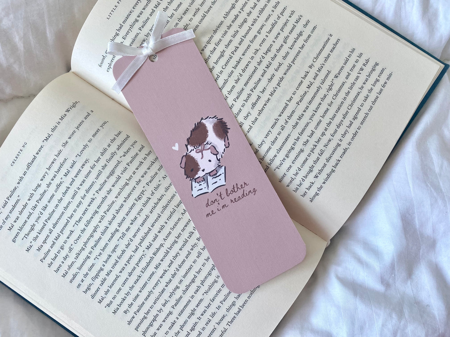 Don’t Bother Me I’m Reading Guinea Pig Bookmark