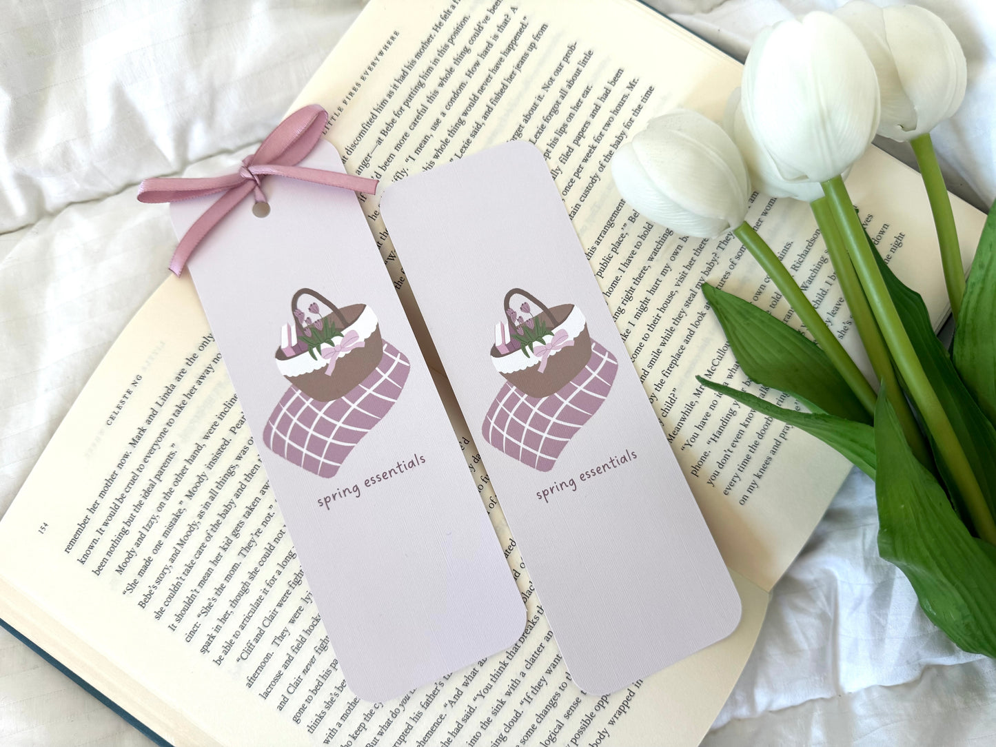 Spring Essentials Bookmark