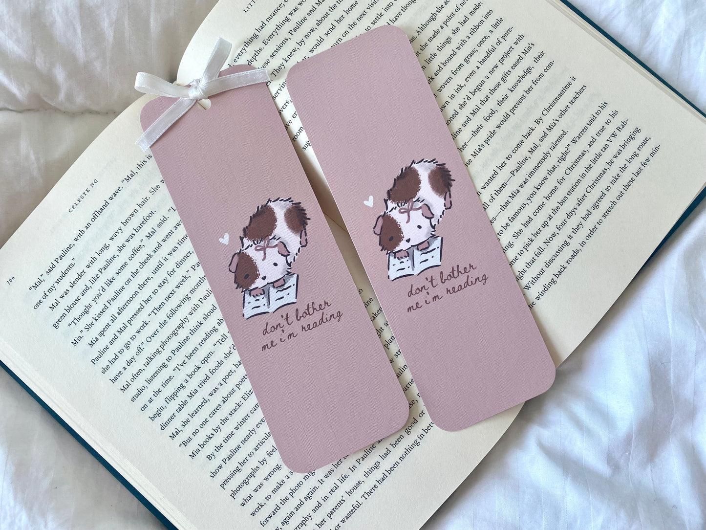 Don’t Bother Me I’m Reading Guinea Pig Bookmark