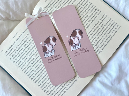 Don’t Bother Me I’m Reading Guinea Pig Bookmark