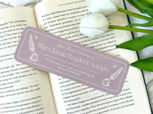 The Classic Readers’ Society Bookmark