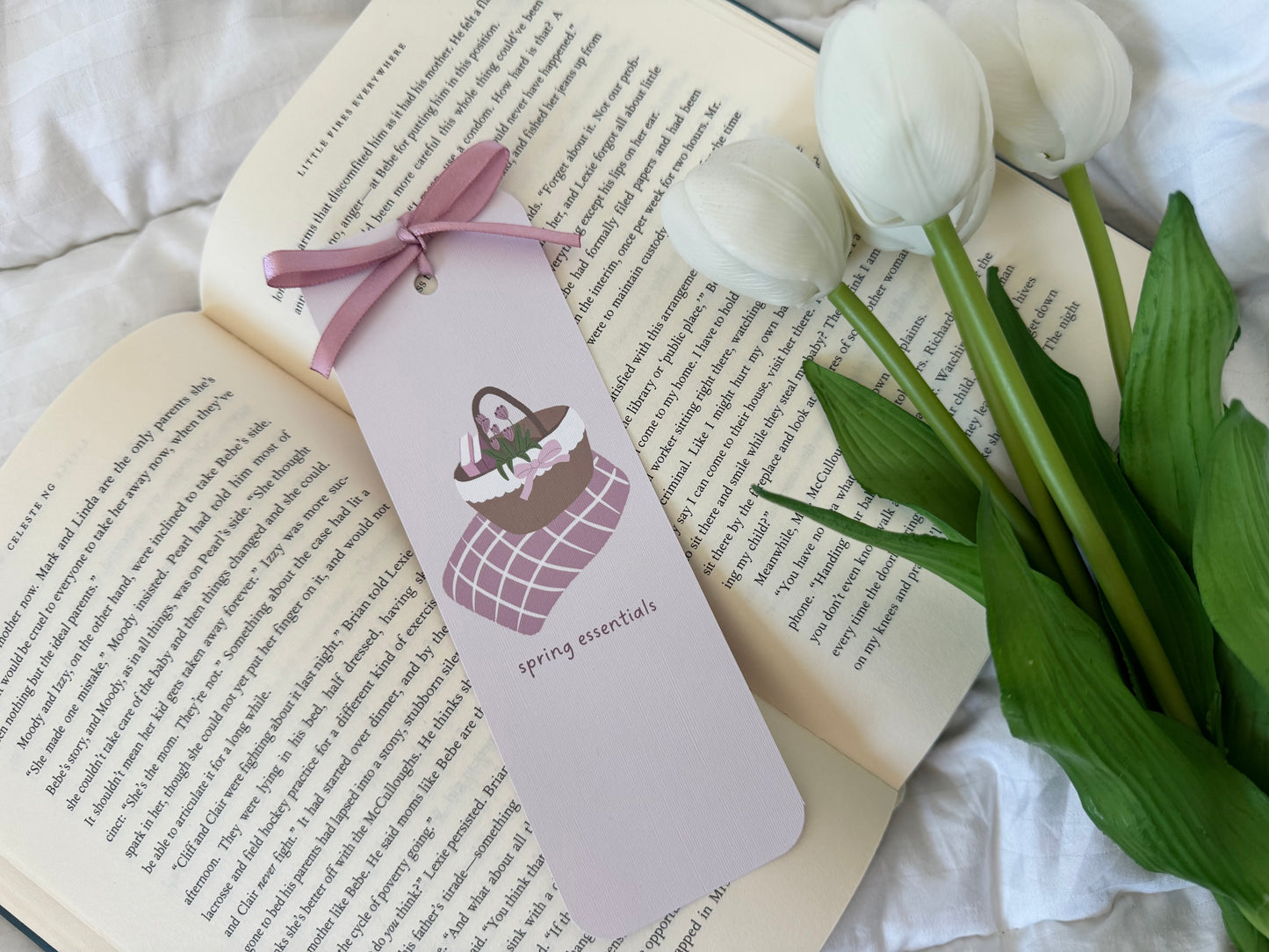 Spring Essentials Bookmark