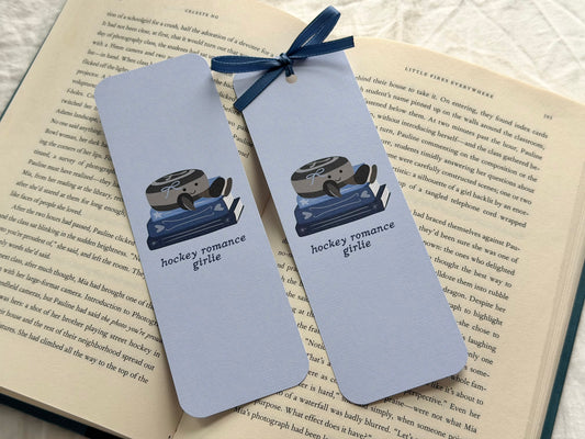 Hockey Romance Girlie Bookmark