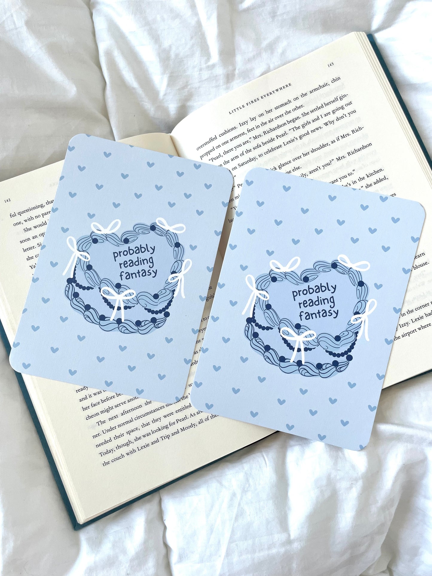 "Probably Reading..." Coquette Cake Kindle Inserts