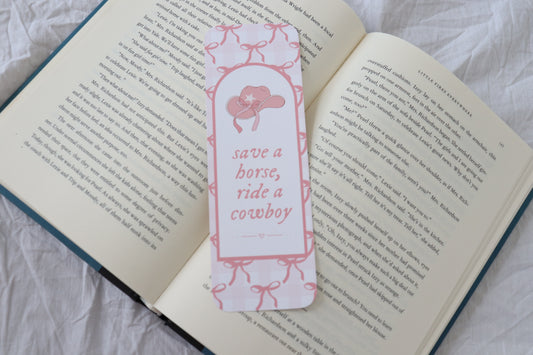 Save A Horse Ride A Cowboy Bookmark