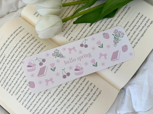 Hello Spring Bookmark