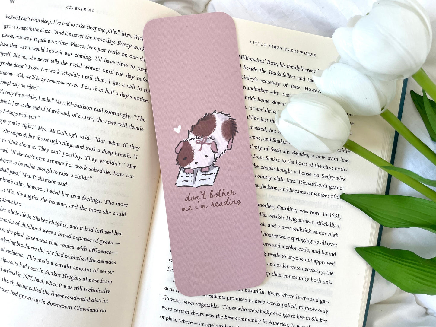 Don’t Bother Me I’m Reading Guinea Pig Bookmark