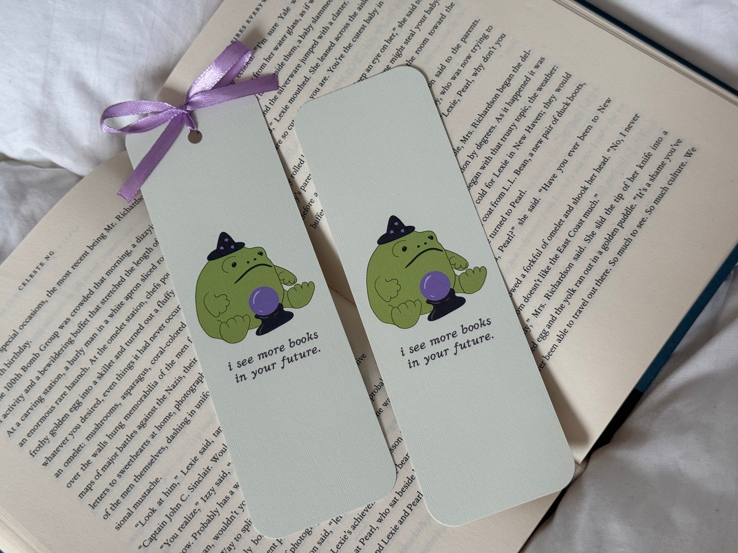 Witchy Frog Plushie Bookmark