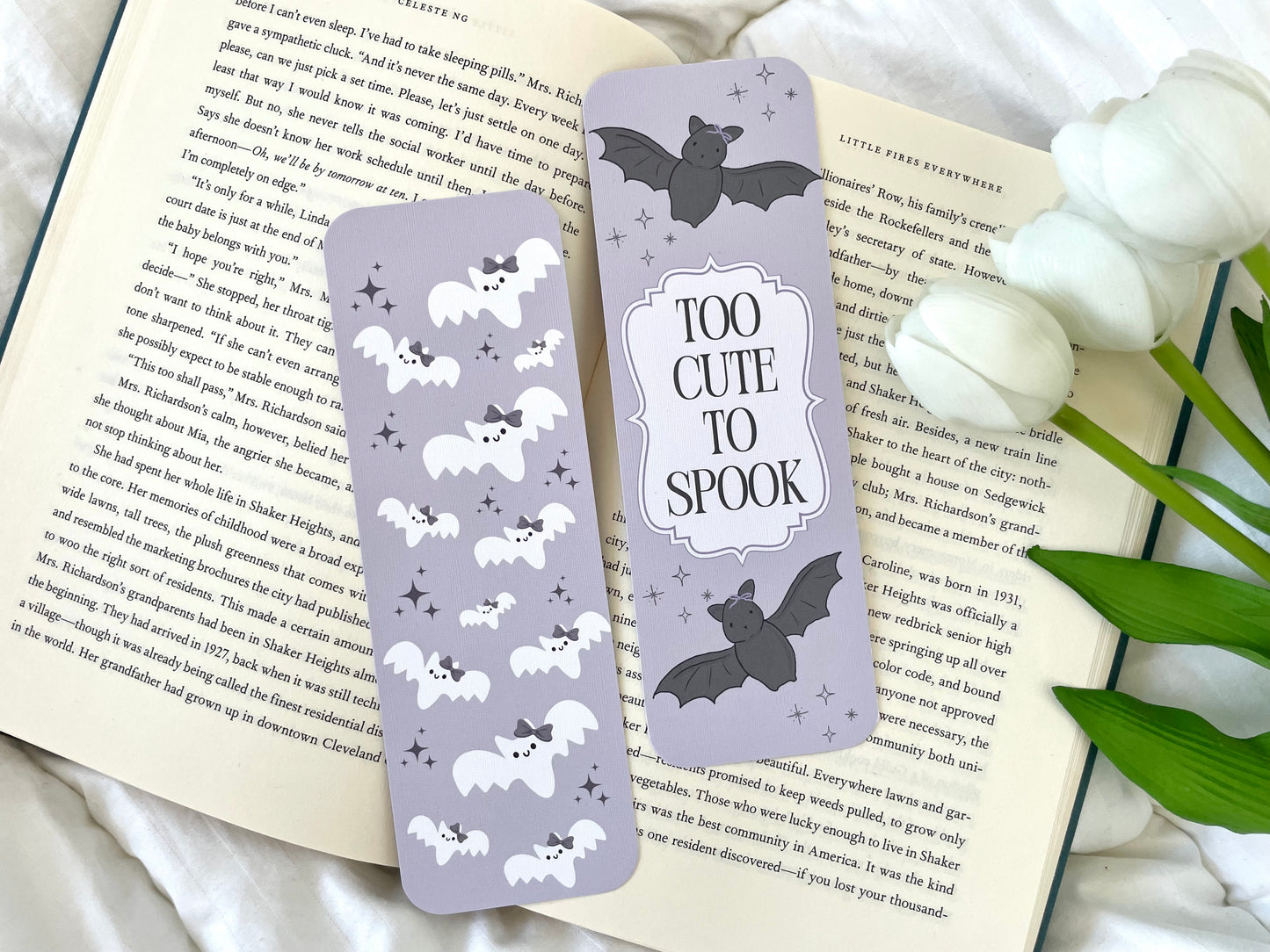 Cute Halloween Bat Bookmarks