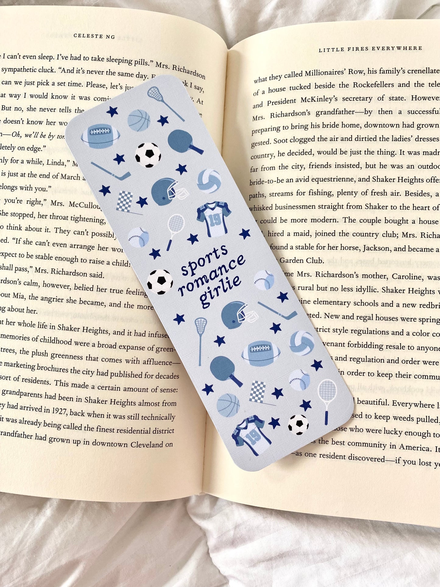 Sports Romance Girlie Bookmark