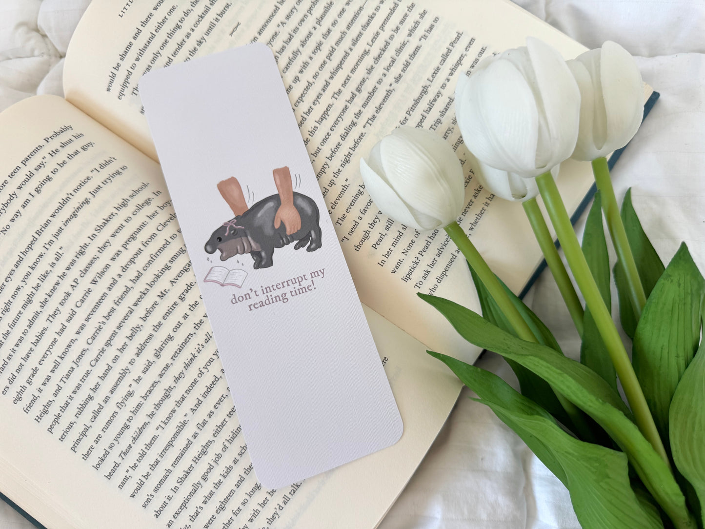 Moo Deng Bookmark