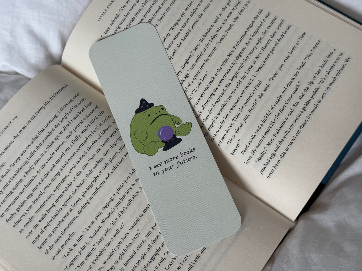 Witchy Frog Plushie Bookmark