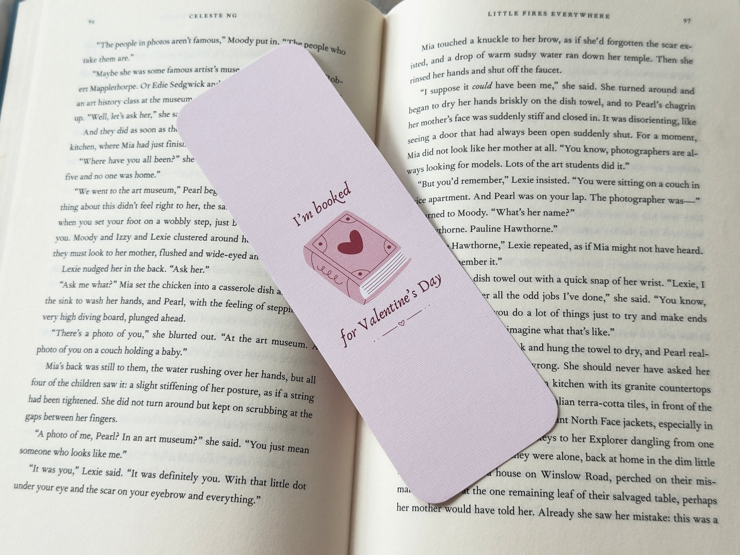 I'm Booked For Valentine's Day Bookmark