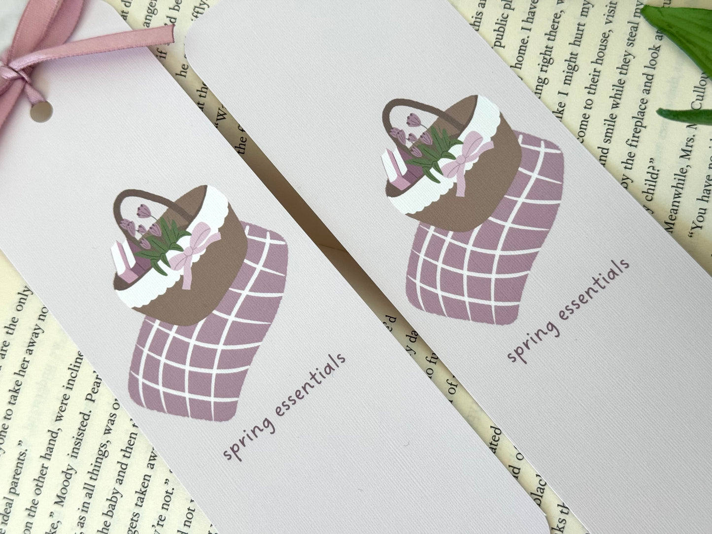 Spring Essentials Bookmark