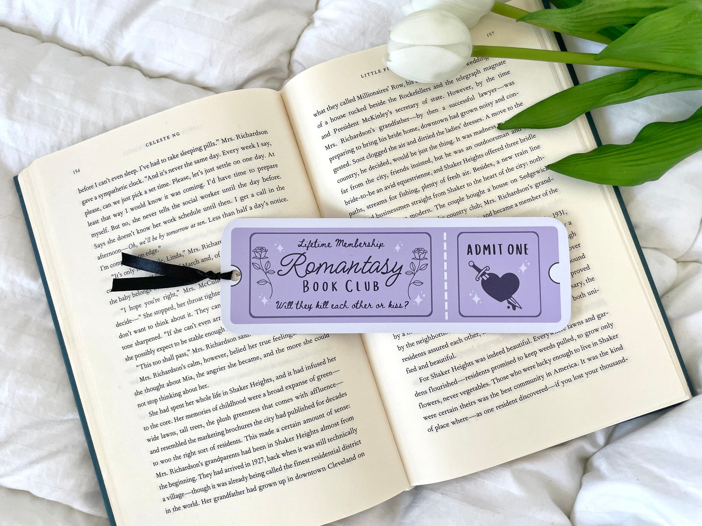 Romantasy Bookclub Ticket Bookmark