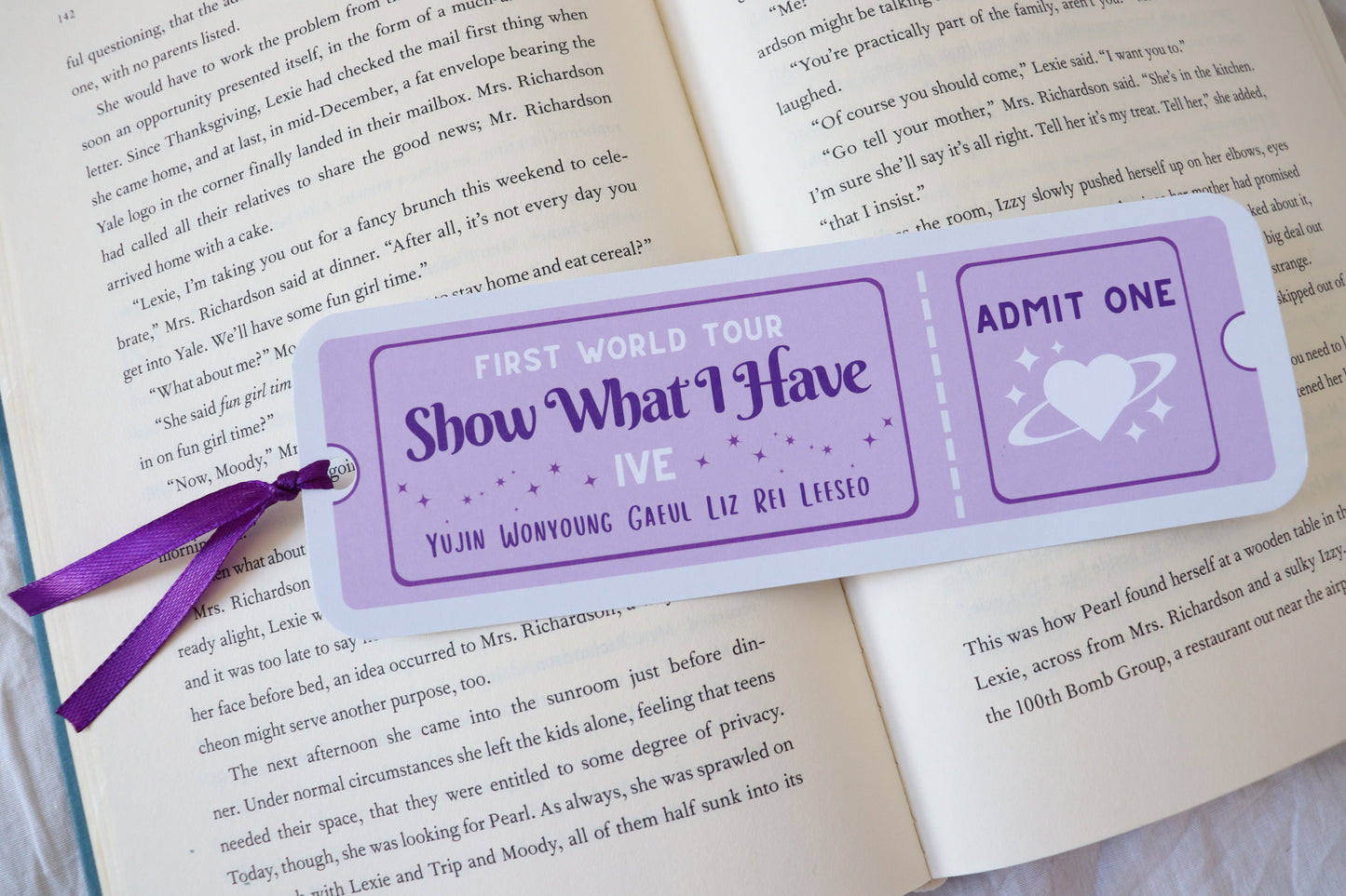 IVE World Tour Ticket Bookmark